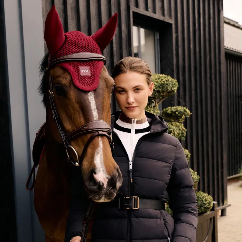BOSS Equestrian Competition Ear Bonnet - Cabernet-3