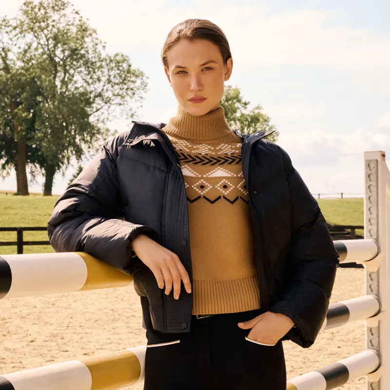 BOSS Equestrian Anouk Womens Sweater - Norway Camel-2