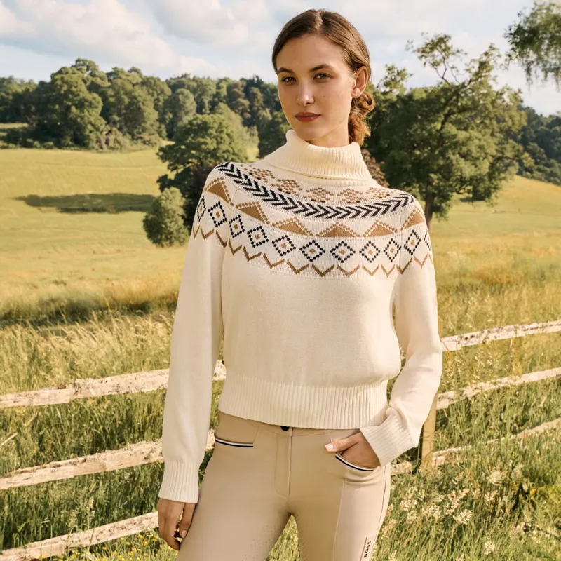 BOSS Equestrian Anouk Womens Sweater - Norway Soft Cream-1
