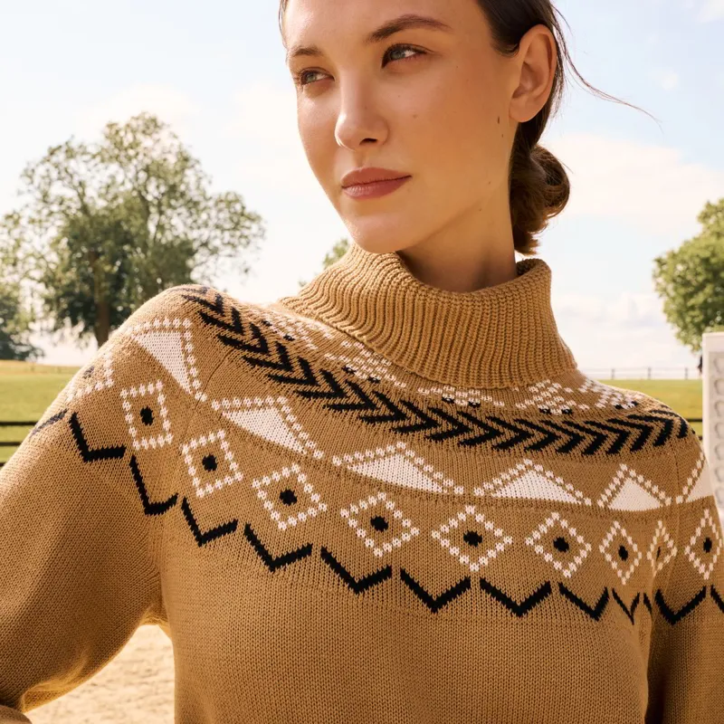 BOSS Equestrian Anouk Womens Sweater - Norway Camel-1