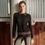 BOSS Equestrian Pam Women's Long Sleeve Polo Shirt - Black