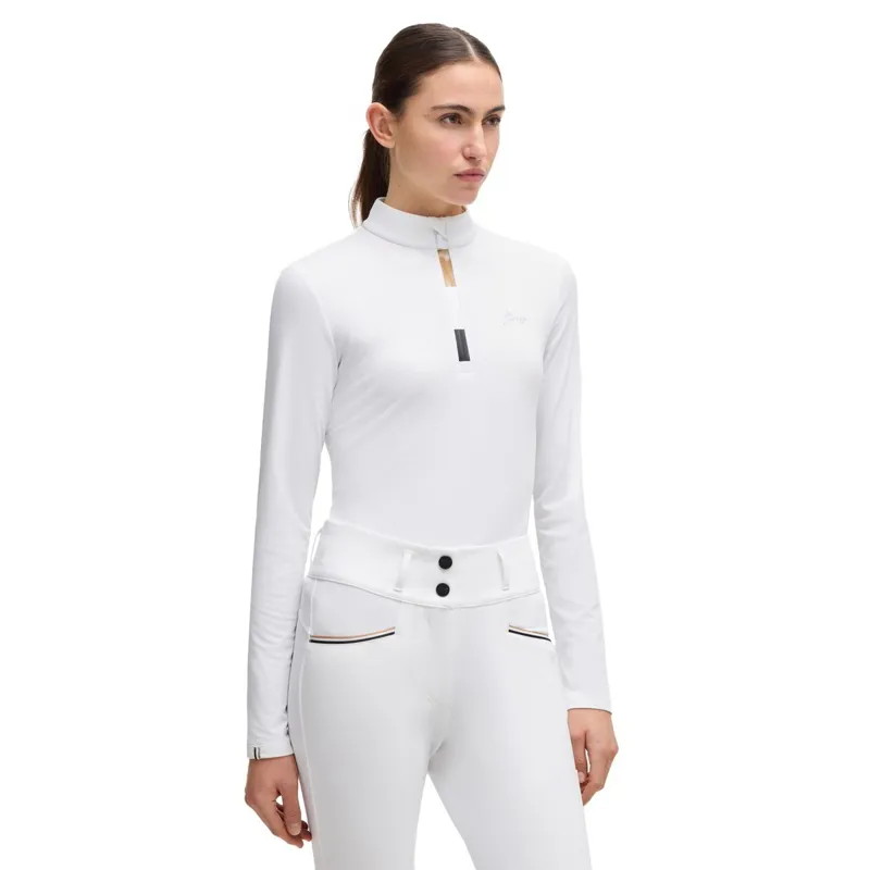BOSS Equestrian Minou Womens Training Show Shirt - White