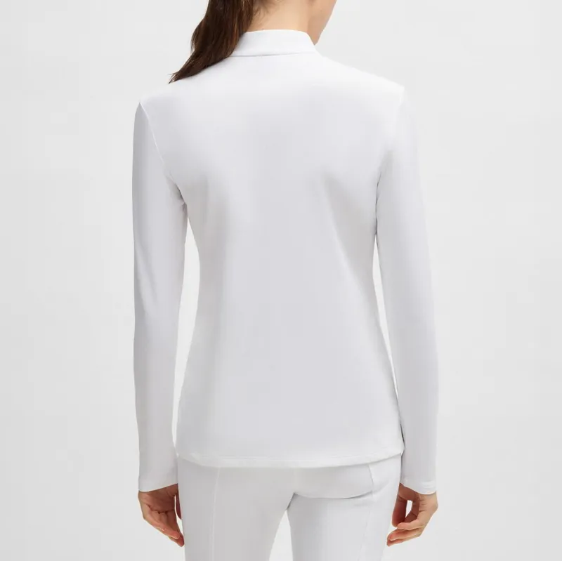 BOSS Equestrian Minou Womens Training Show Shirt - White-2