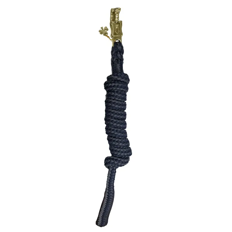 Bucas Comfort Lead Rope with Panic Hook - Navy/Grey