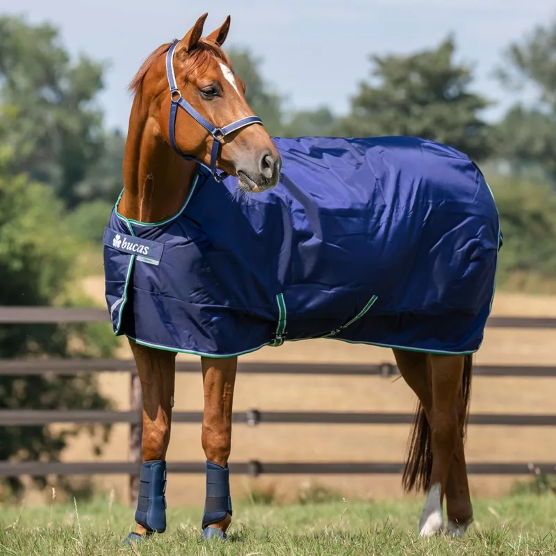 Bucas Smartex 150g Medium Standard Neck Turnout Blanket - Blue
