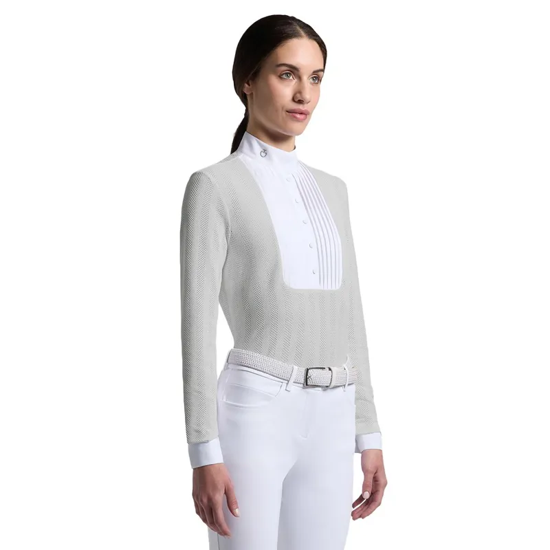 Cavalleria Toscana Jacquard Jersey Women's Show Shirt - Belgian Block