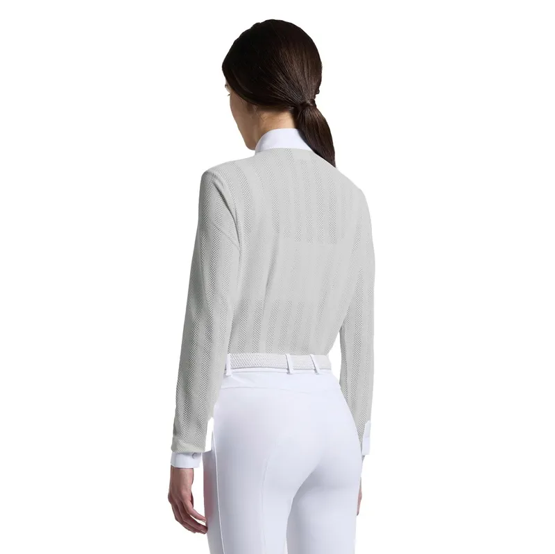 Cavalleria Toscana Jacquard Jersey Women's Show Shirt - Belgian Block-1
