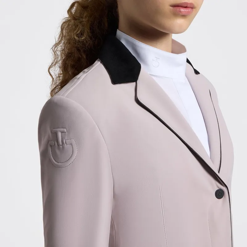 Cavalleria Toscana GP Zip Junior Girls Show Coat - Violet Ice-2