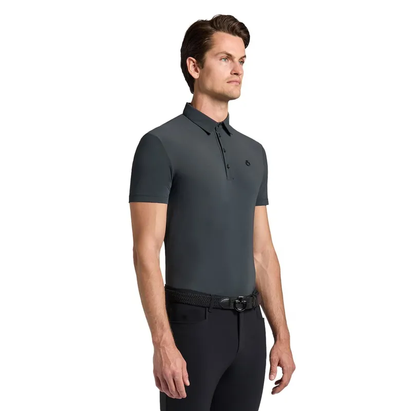 Cavalleria Toscana Technical Training Men's Polo Shirt - Anthracite