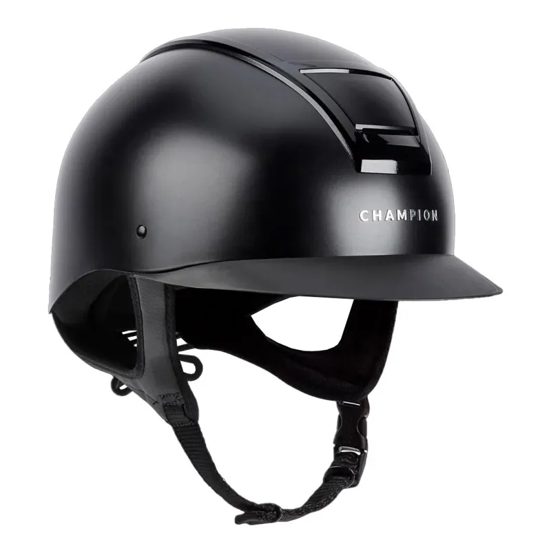 Champion Insight Peaked Riding Helmet - Matt Black