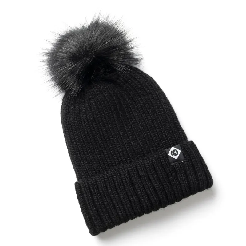Charles Owen Bobble Hat - Black
