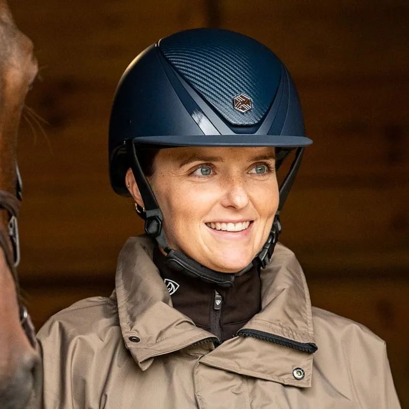 Charles Owen EQx Hyda MIPS Riding Helmet - Navy Matte/Navy Gloss-1