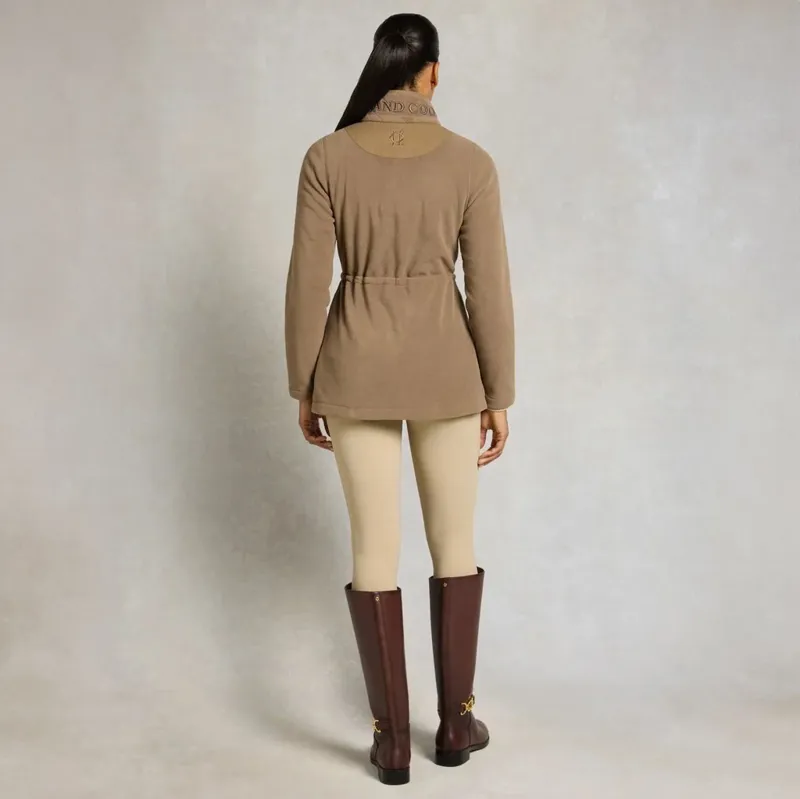 Holland Cooper Longline Country Fleece Women's Jacket - Mocha-2