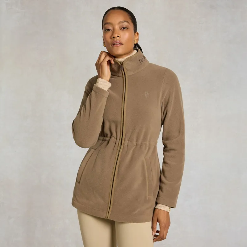 Holland Cooper Longline Country Fleece Women's Jacket - Mocha