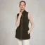 Holland Cooper Country Longline Fleece Women's Vest - Khaki