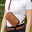 Covalliero Leather Belt Bag - Cognac