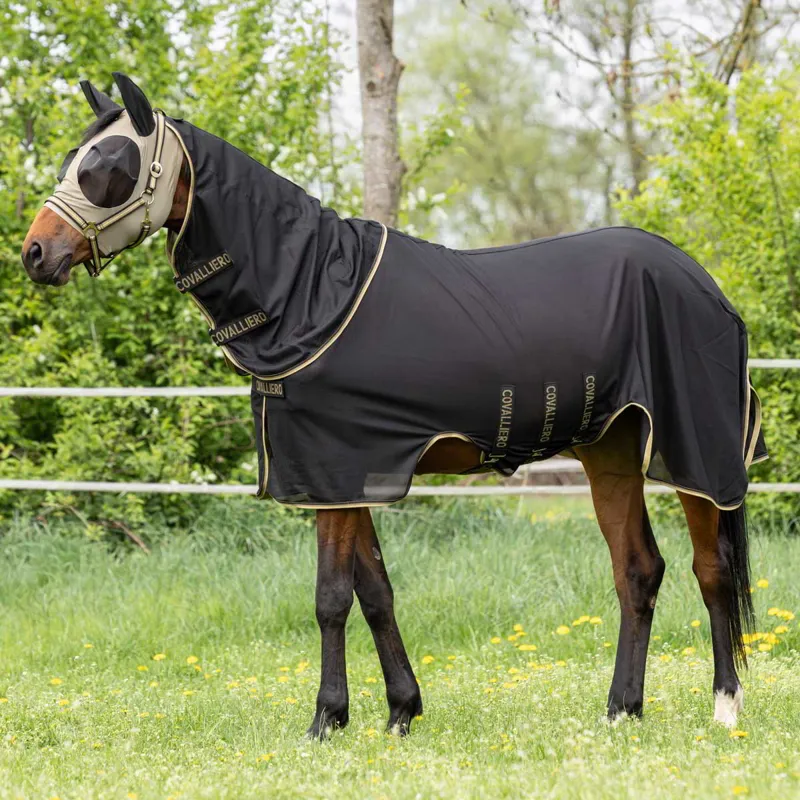 Covalliero Detach A Neck Fly Sheet-Black