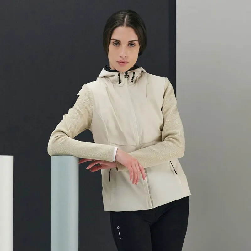 Cavalleria Toscana Tech Knit Softshell Women's Jacket - Birch/White
