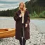 Joules Coverall Oversized Women's Waterproof Coat - Chocolate Brown