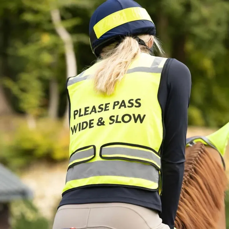 Woof Wear Hi-Viz Adults Riding Vest - Yellow-1