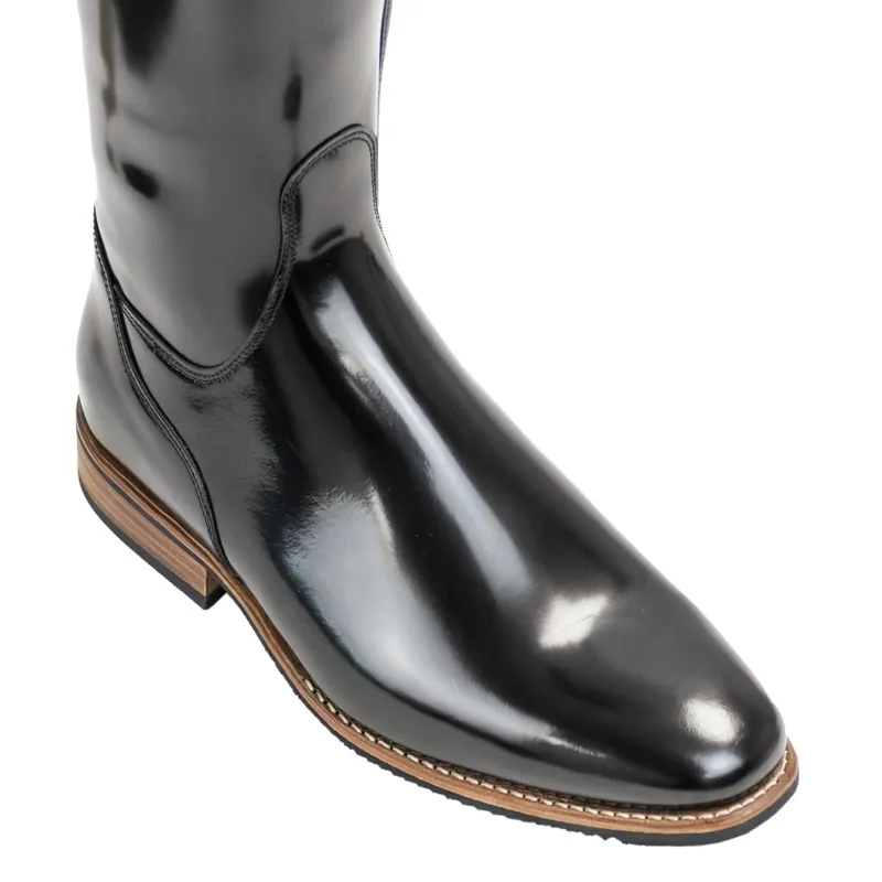 DeNiro Bellini Dedalo Onice Tall Riding Boots - Brushed Black-4