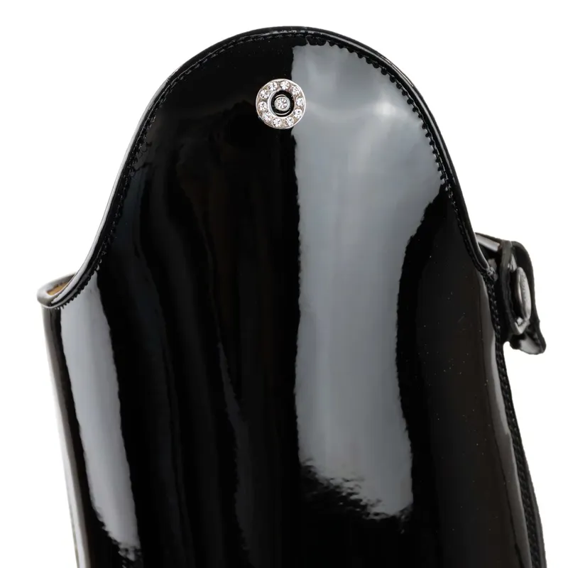 DeNiro Puro Dress Crystal Pin Unlaced Tall Riding Boot - Vertex Black-1