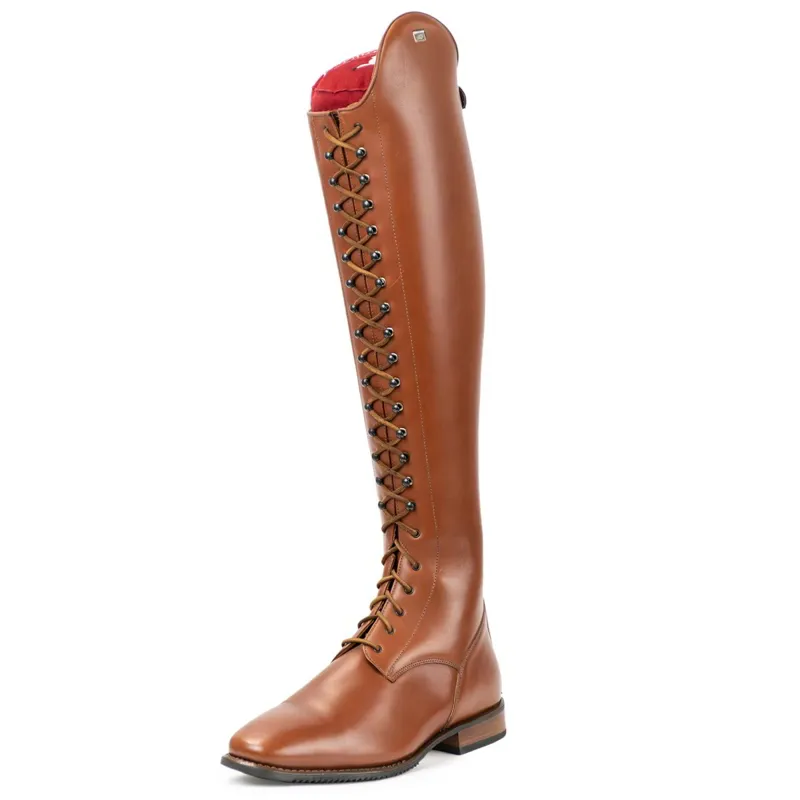 DeNiro S8603 Laced Tall Field Boots - WRAT Brandy