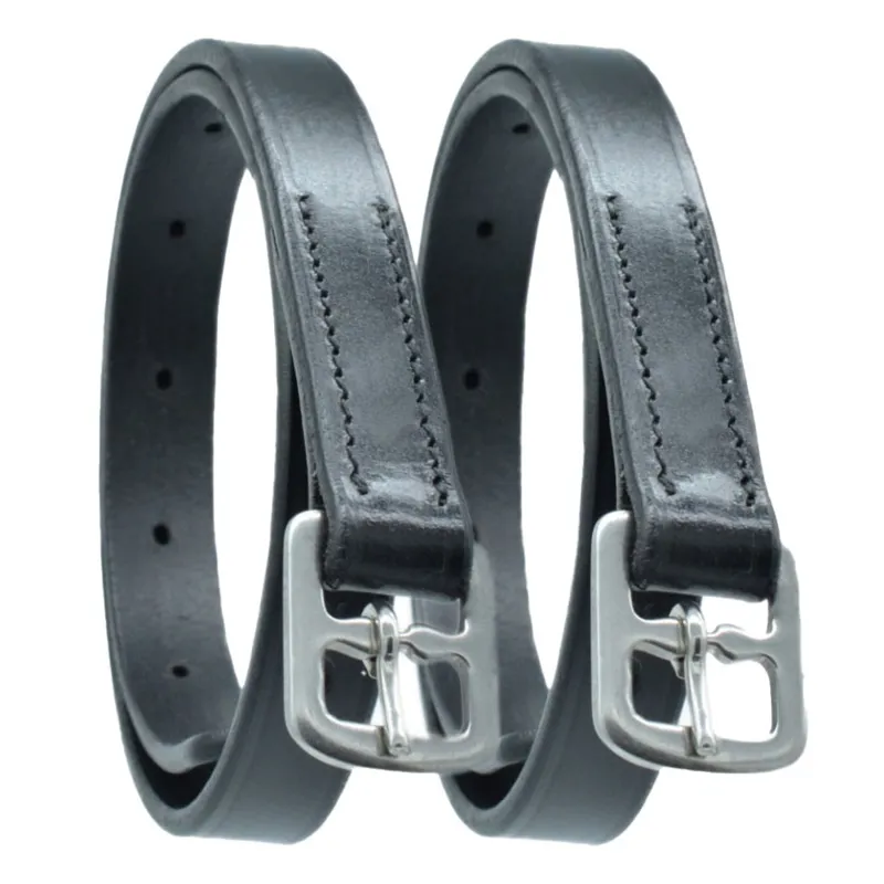 Dever Ascot Junior Stirrup Leathers - Black