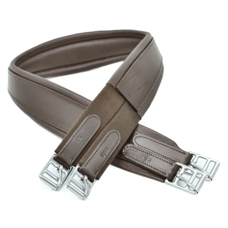 Dever Classic Deluxe Atherstone Girth with Elastic One End - Brown