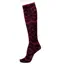 Dever Knee High Riding Socks - Daisy Cranberry