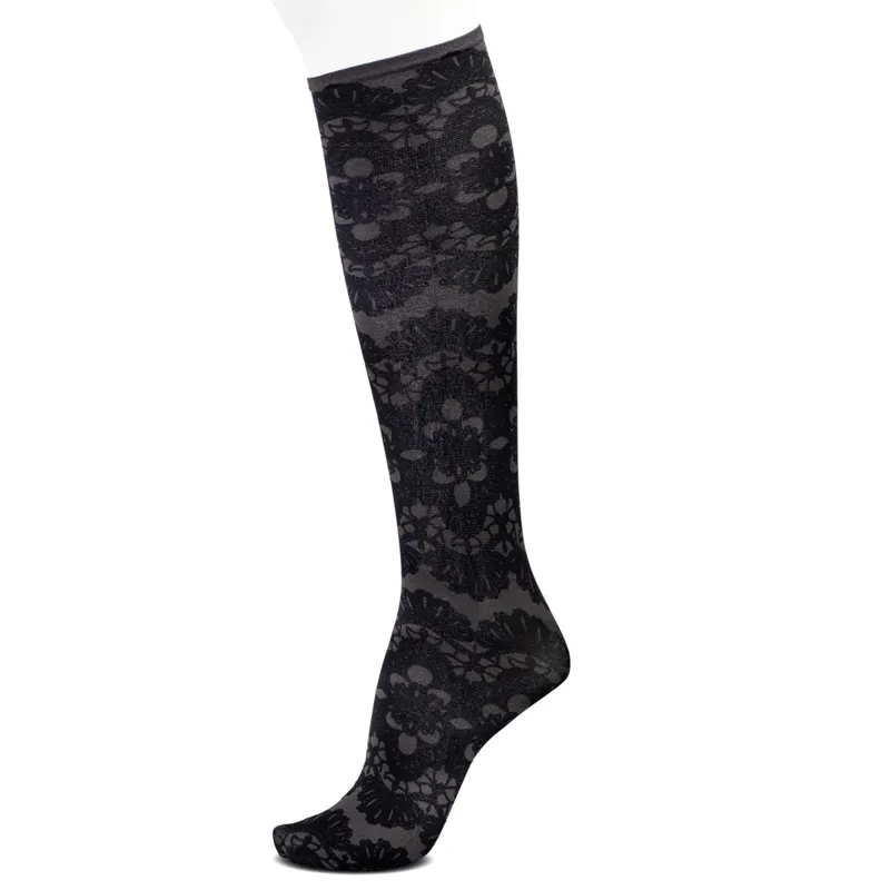 Dever Knee High Riding Socks - Daisy Smoke