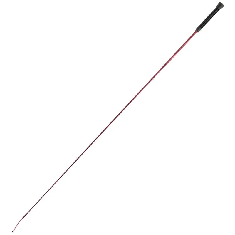 Dever Rider 01 Rubber Handle Dressage Whip - Burgundy-1