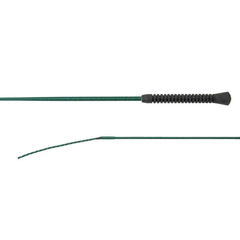 Dever Rider 01 Rubber Handle Dressage Whip - Dark Green