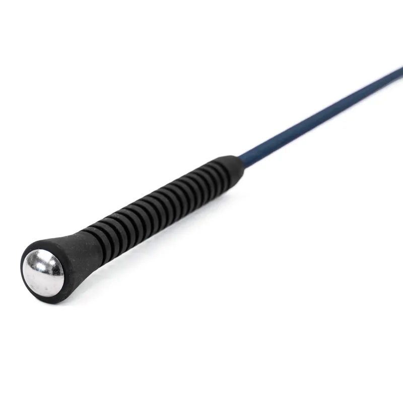 Dever Rider 01 Rubber Handle Dressage Whip - Navy-2
