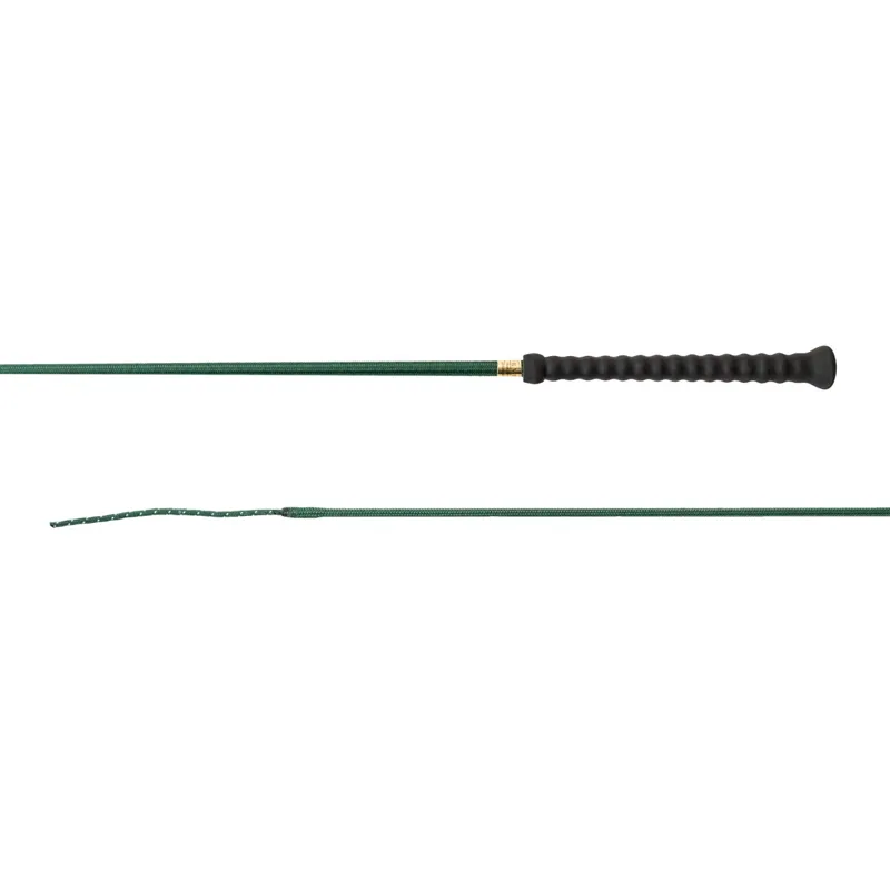 Dever Rider 02 Molded Handle Dressage Whip - Dark Green