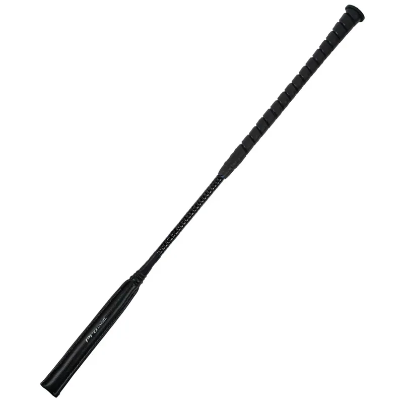 Dever Rider ProCush Flat Race Whip - Black