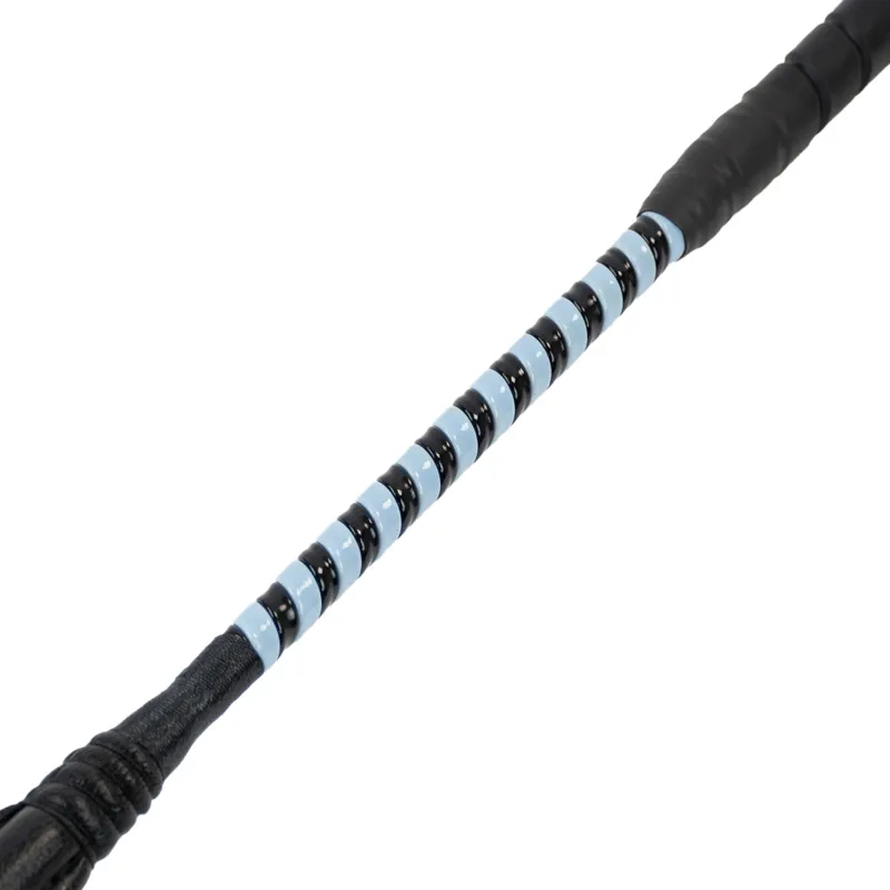 Dever Rider ProCush Flat Race Whip - Black/Light Blue-1