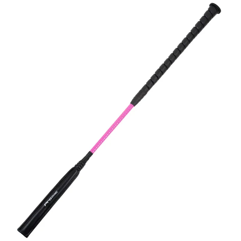 Dever Rider ProCush Flat Race Whip - Pink