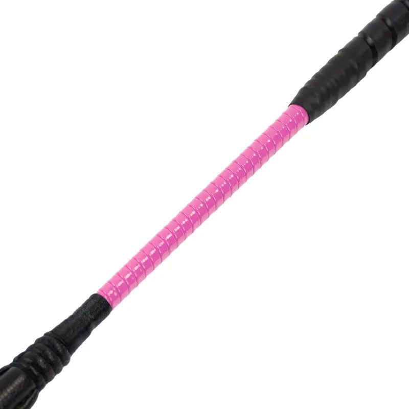 Dever Rider ProCush Flat Race Whip - Pink-1