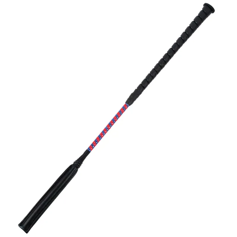 Dever Rider ProCush Flat Race Whip - Red/Royal