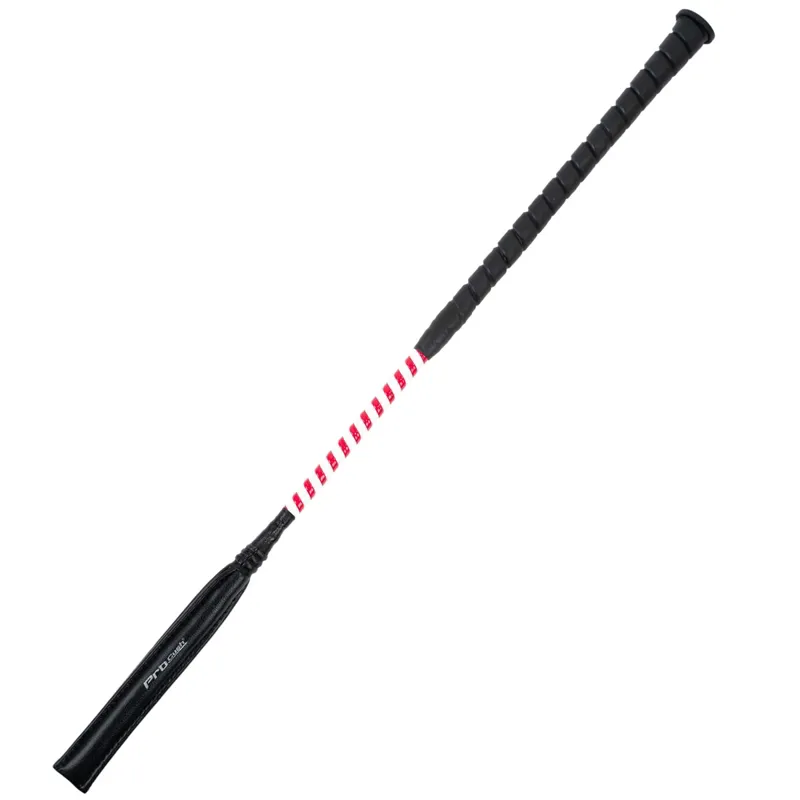Dever Rider ProCush Flat Race Whip - Red/White
