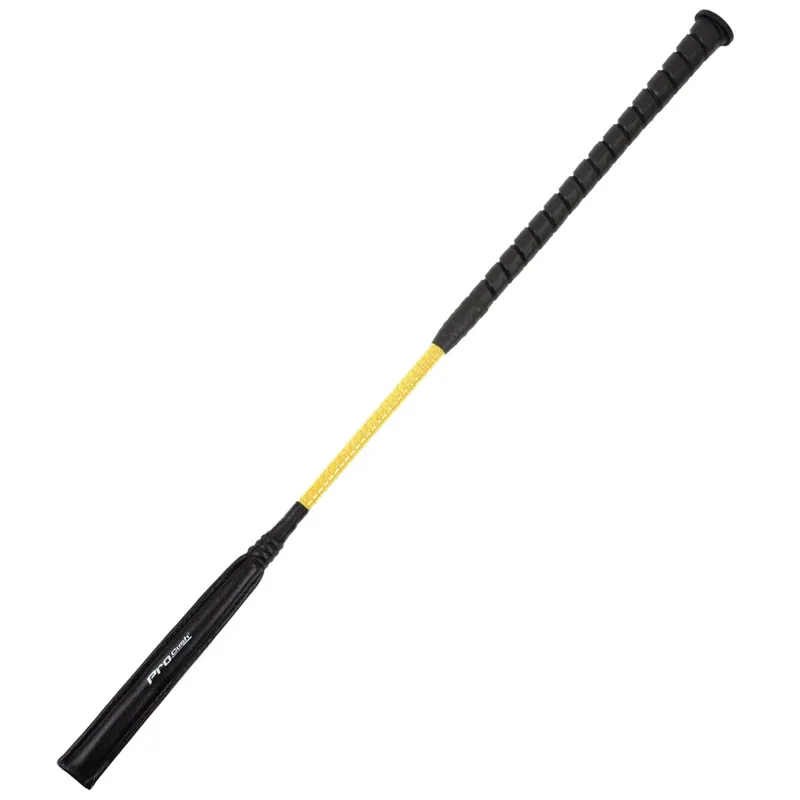 Dever Rider ProCush Flat Race Whip - Yellow