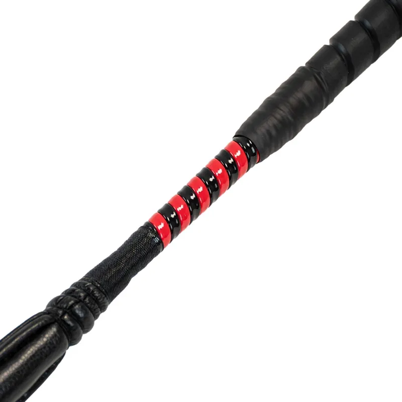 Dever Rider ProCush National Hunt Race Whip - Black/Red-1