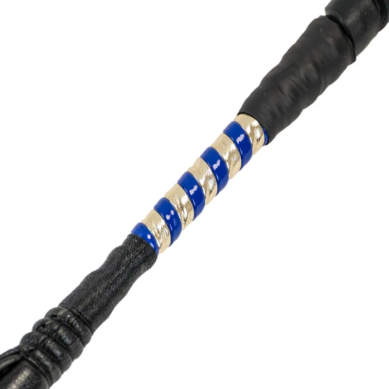 Dever Rider ProCush National Hunt Race Whip - Gold/Royal-1