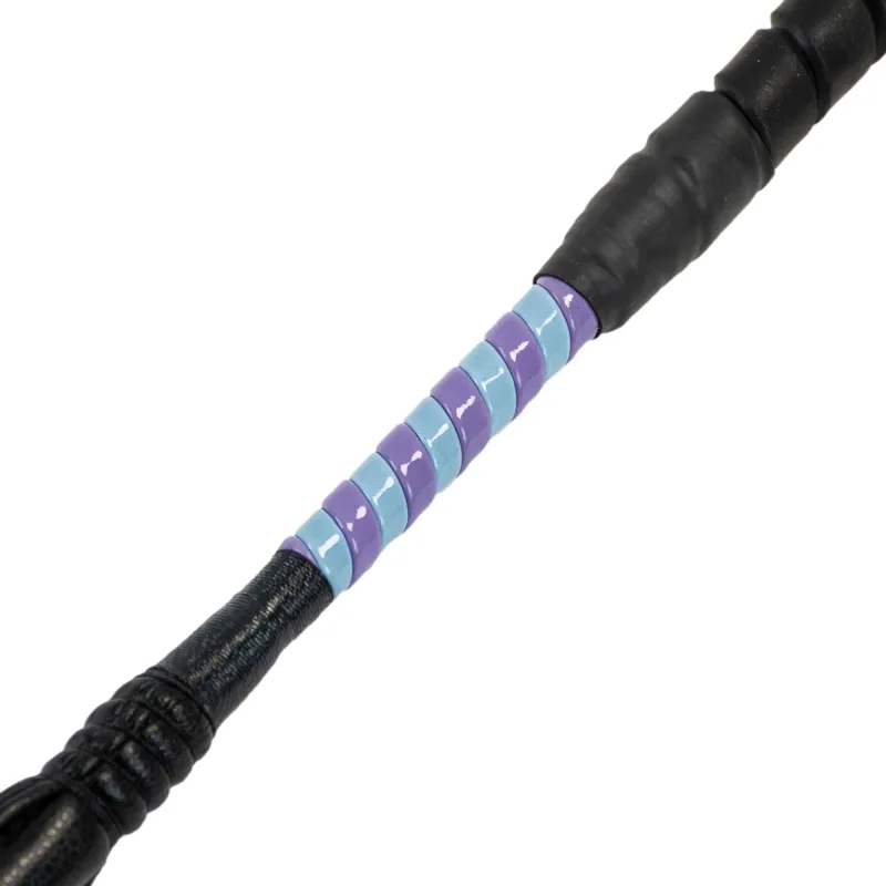 Dever Rider ProCush National Hunt Race Whip - Light Blue/Lilac-1