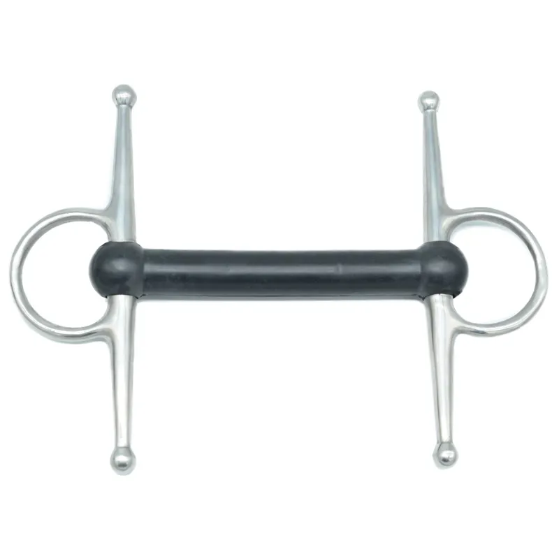 Dever Soft Rubber Mullen Mouth Full Cheek Snaffle Bit
