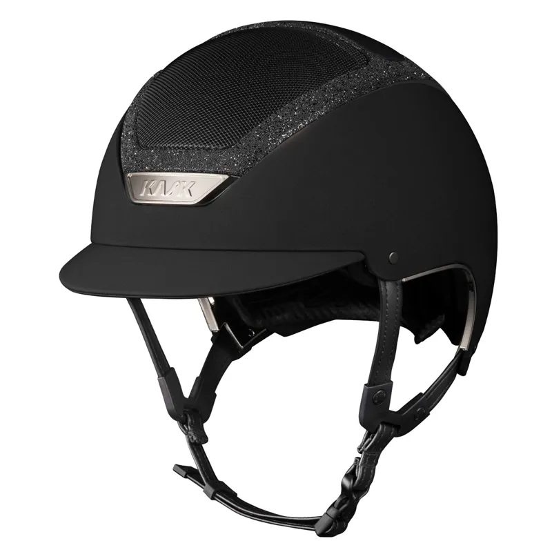 KASK Dogma Chrome Crystals Frame Riding Helmet - Black/Black