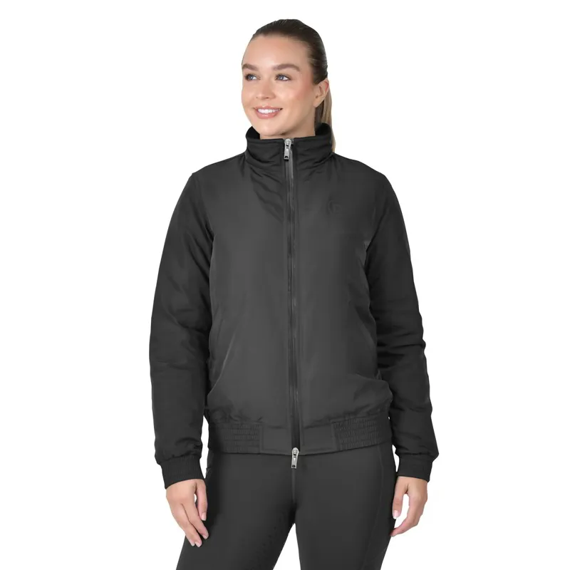 Dublin Zip Through Team Women's Waterproof Blouson Jacket - Black