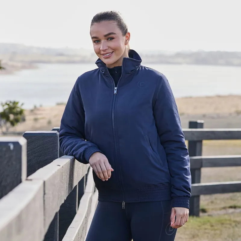 Dublin Zip Through Team Women's Waterproof Blouson Jacket - Navy-4