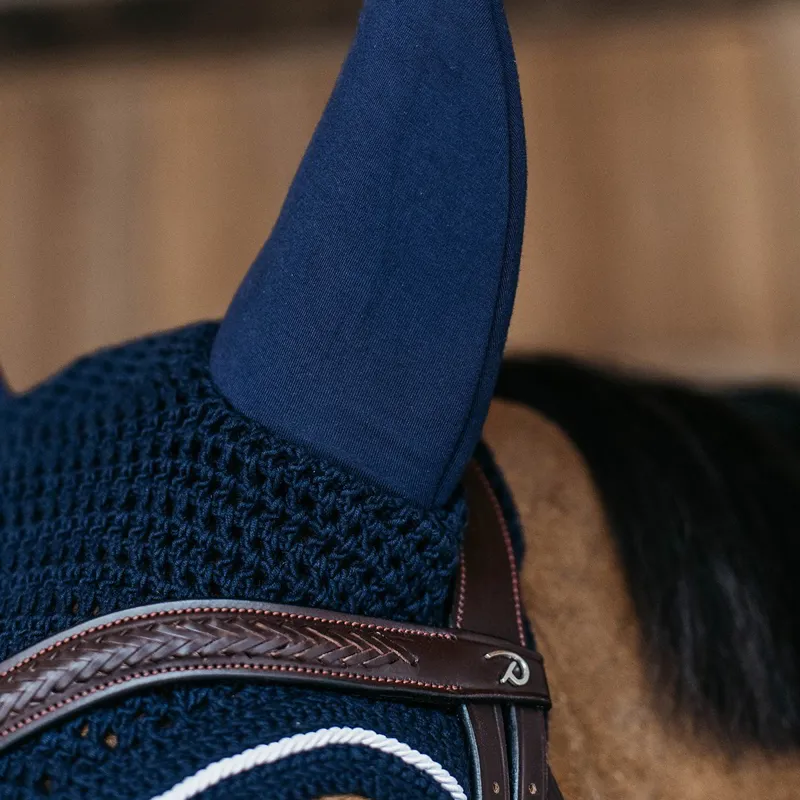 Dy'on Diamond Soundless Fly Veil - Navy-2